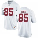 Men's Alabama Crimson Tide #85 Charlie Scott White Replica NCAA College Football Jersey 2403OXOA0